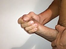 Big Dick wank and slow motion cum