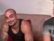 str8 manly Arab dude returns to fuck hot gay American porn star.