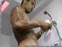 Hairy Man Showers And Works Out