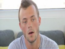 Blue eyed stud Chad fucks on porn audition
