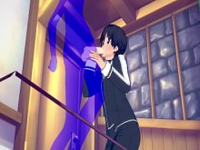 Sword Art Online Yaoi - Kirito Mamada con corrida en la boca - Japonés asiático manga anime juego porno gay