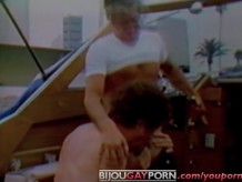 Jack Wrangler gets fucked on a boat in classic porn film SEA CADETS (1980)