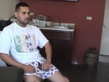 Two hot gay Mexican latino men fuck bareback