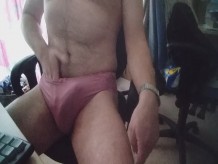 Pink knickers bought for me by my second wife.