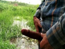 Masturbación india en outdoor_handjob_cumshotot
