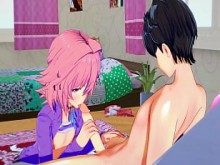 Fate Grand Order Yaoi - Gudao x Astolfo Blowjob - Sissy Japanese Asian Manga anime juego porno gay