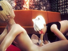 Yaoi Femboy - Alan Paja y mamada - Sissy Trap Crossdresser Anime Manga Japanese Asian Game Porn Gay