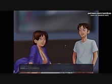 Saga de verano [V0.18.5] - Todas las escenas de sexo en el juego - Enorme hentai, recopilación de porno de dibujos animados