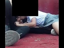 Sexo público, estudiantes mexicanos follando en la mamada agradable en la clase, Parte 1
