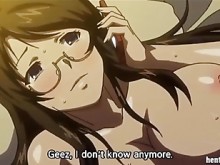 Hipnosis en la enorme familia de senos hentai