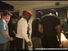 francés gangbang interracial