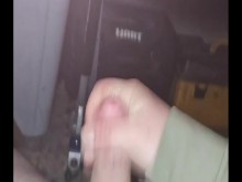 Yo sacudiendo mi polla gorda