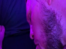 Amiga chupandome la verga