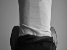 Enorme consolador anal en cámara lenta