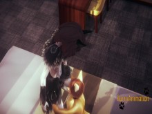 Furry Yaoi - Sexo duro con lobo y zorro
