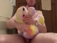 Lamiendo Mi Semen De La Cara De Mi Perezoso Relleno Gay - Sexo Con Masturbación De Peluche Masculino