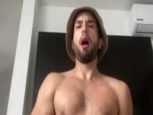 Show de semen _ Montar consolador _ estimular _ culo _ latino