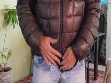 Cum mi chaqueta hinchada